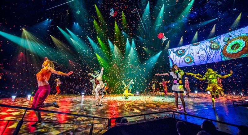 Espetáculo "The Beatles LOVE" do Cirque du Soleil em Las Vegas