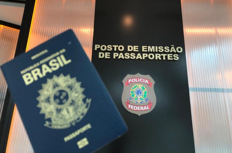 Posto de emissão de passaportes na Polícia Federal