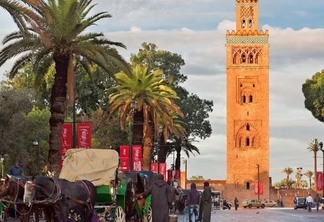 Pontos turísticos em Marrakech