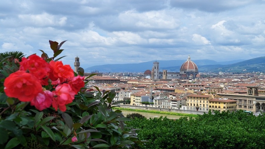 Vista de Florença, Itália