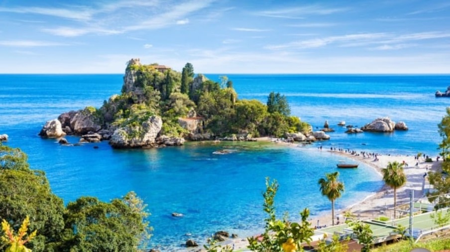 Ilha Isola Bella em Taormina na Sicília