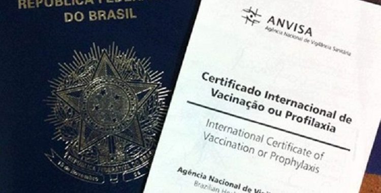 Carteira de vacinação e passaporte