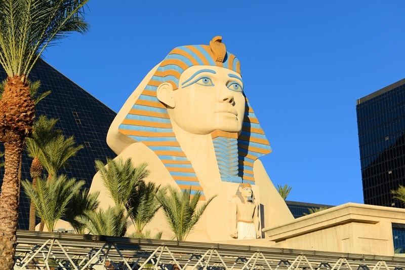 Esfinge do hotel Luxor em Las Vegas