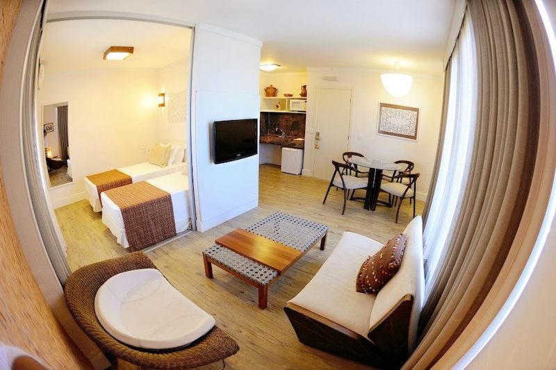 Quarto Hotel Beach Park Suites em Fortaleza