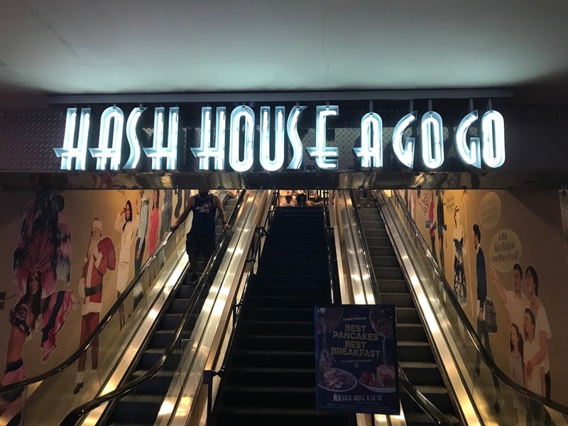 Entrada do restaurante Hash House A Go Go em Las Vegas