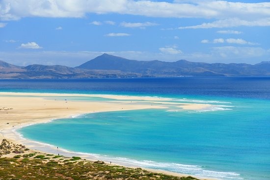 Praia de Sotavento em Fuerteventura