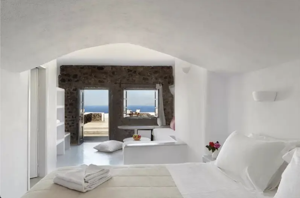 Quarto Hotel Anemomilos em Santorini