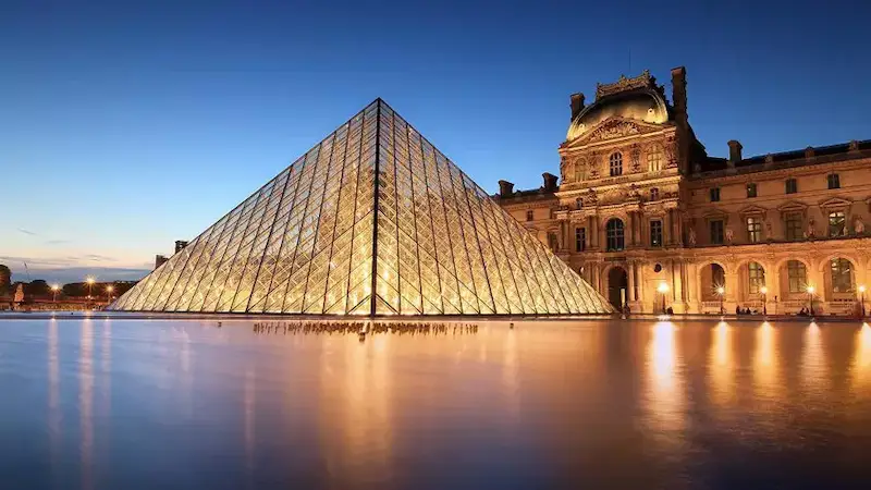 Museu do Louvre em Paris na França