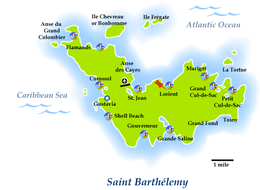 Mapa da ilha