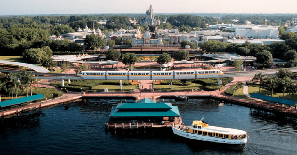 Monorails e barcos da Disney Orlando