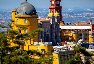 Vista de Palácio em Sintra