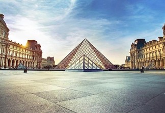Museu do Louvre em Paris na França