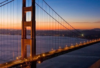 San Francisco's Golden Gate Bridge opened in 1937, connecting San Francisco to  Marin County in the north