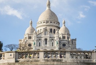 Vista da Catedral Sacre Coeur em Paris