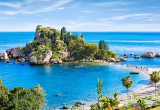 Ilha Isola Bella em Taormina na Sicília