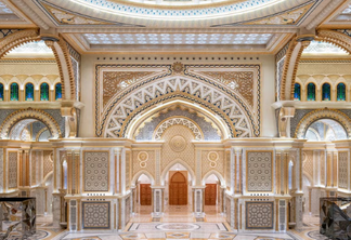 Ingresso do palácio Qasr Al Watan