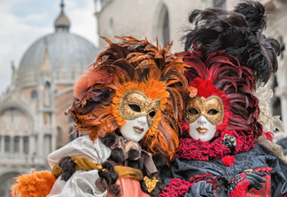Máscaras de Carnaval na Itália
