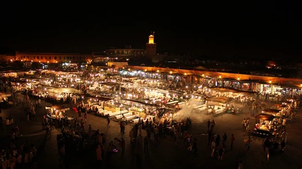 Vida noturna em Marrakech