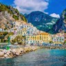 Paisagem de Amalfi na Costa Amalfitana