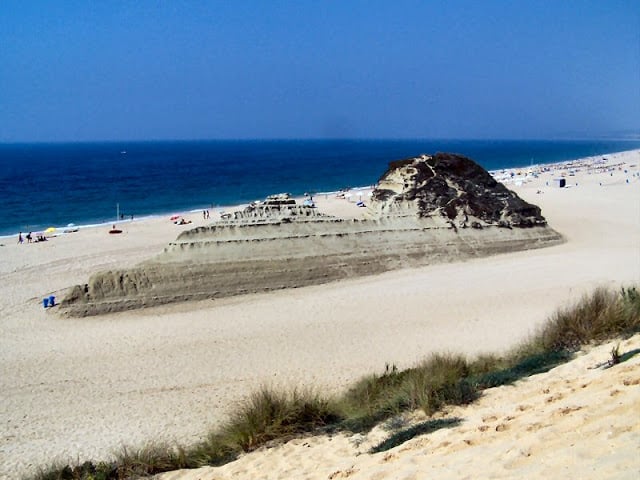 Vista da praia do Meco