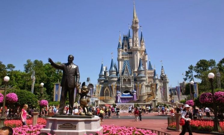Castelo do parque magic kingdom em Orlando
