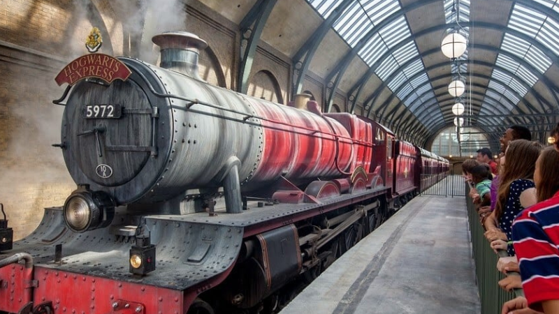 Trem Hogwarts Express em Orlando
