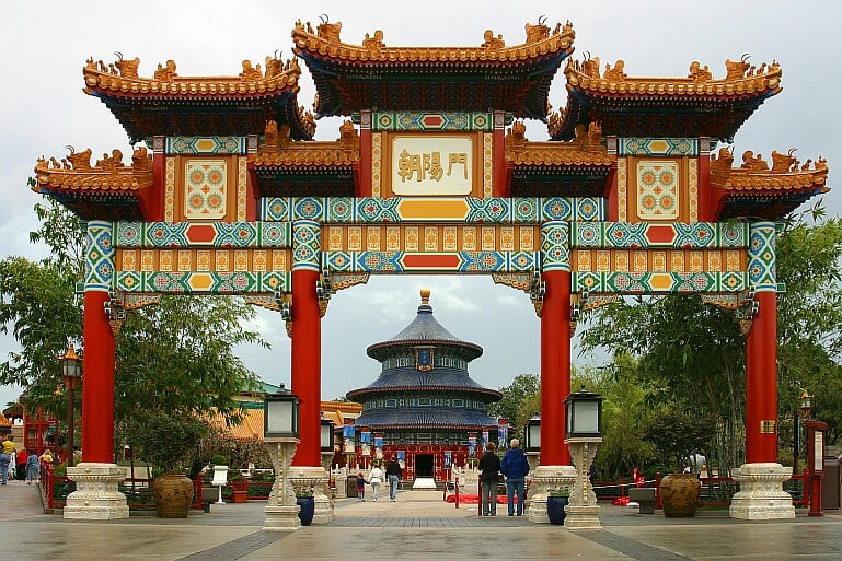  China no Epcot na Disney em Orlando