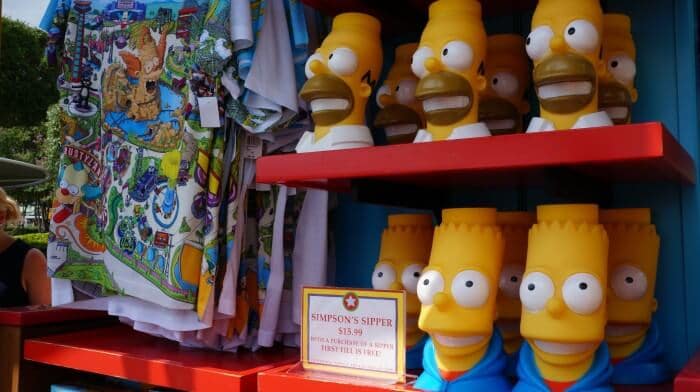 Copo dos Simpsons na Universal