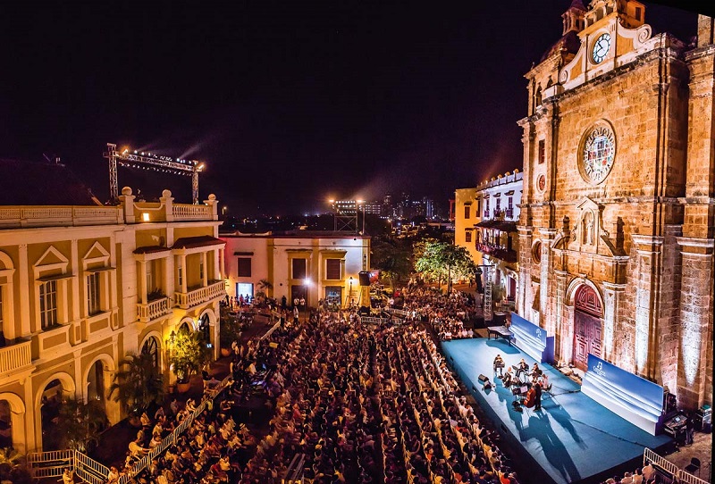 Noite de verão em Cartagena