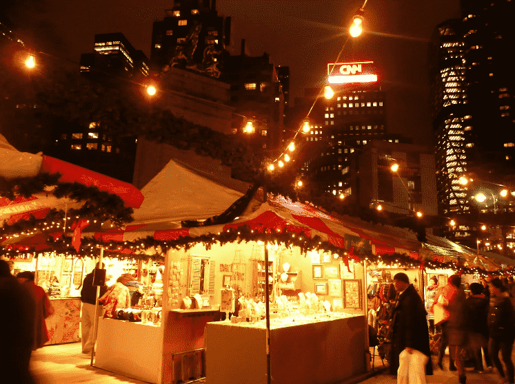 Columbus Circle Holiday Market em Nova York