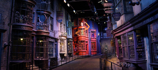 Vista interna de estúdio dos filmes de Harry Potter