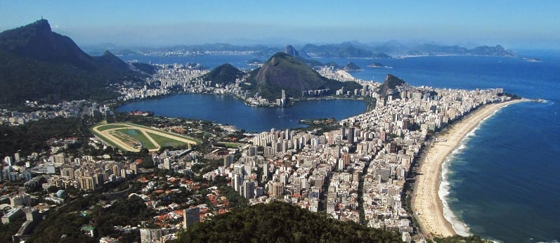 Vista do Morro Dois Irmãos no Rio de Janeiro