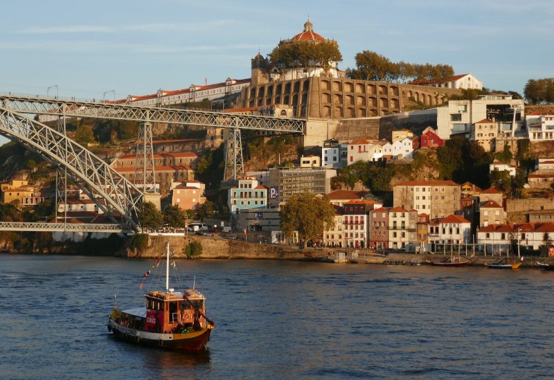 Vista da região da Ribeira na cidade do Porto