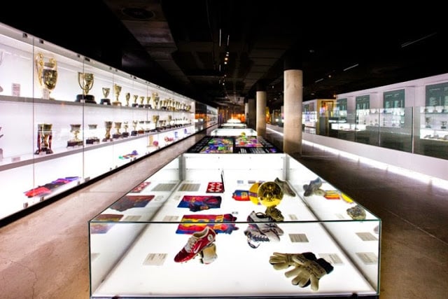 Interior do Museu do FC Barcelona