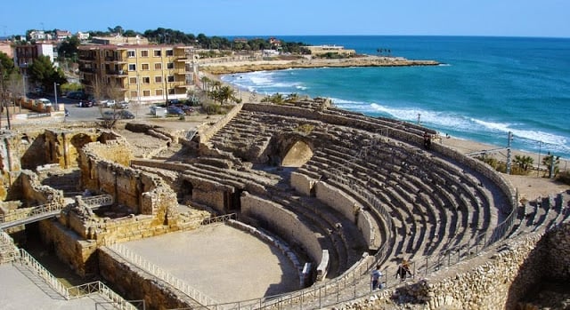 Vestígios de um anfiteatro romano em Tarragona