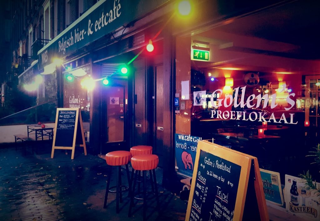 Café Gollem em Amsterdã 