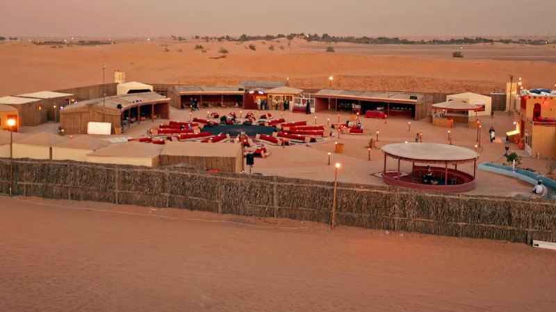 Acampamento árabe no deserto