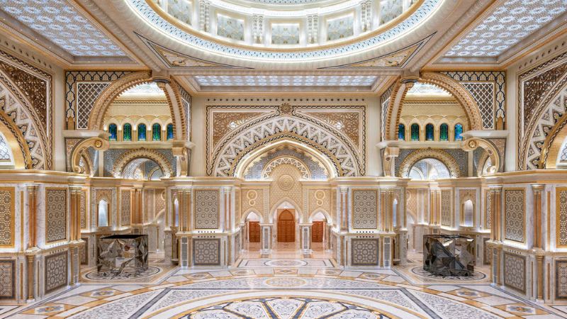 Interior do palácio Qasr Al Watan