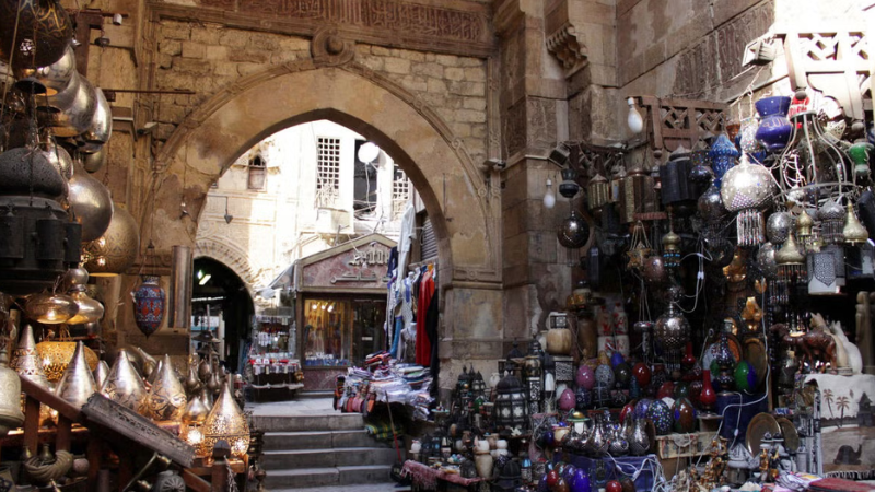 Mercado Khan El-Khalili em Cairo