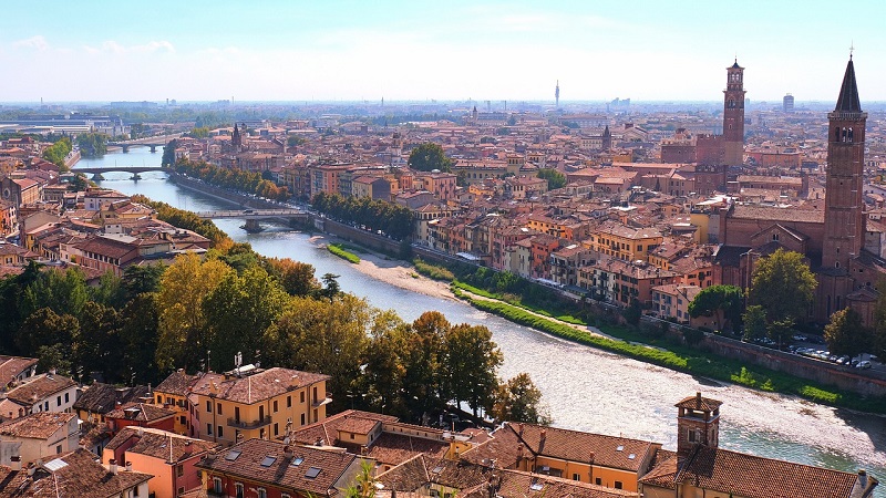 O que fazer em 4 dias em Verona: vista da cidade