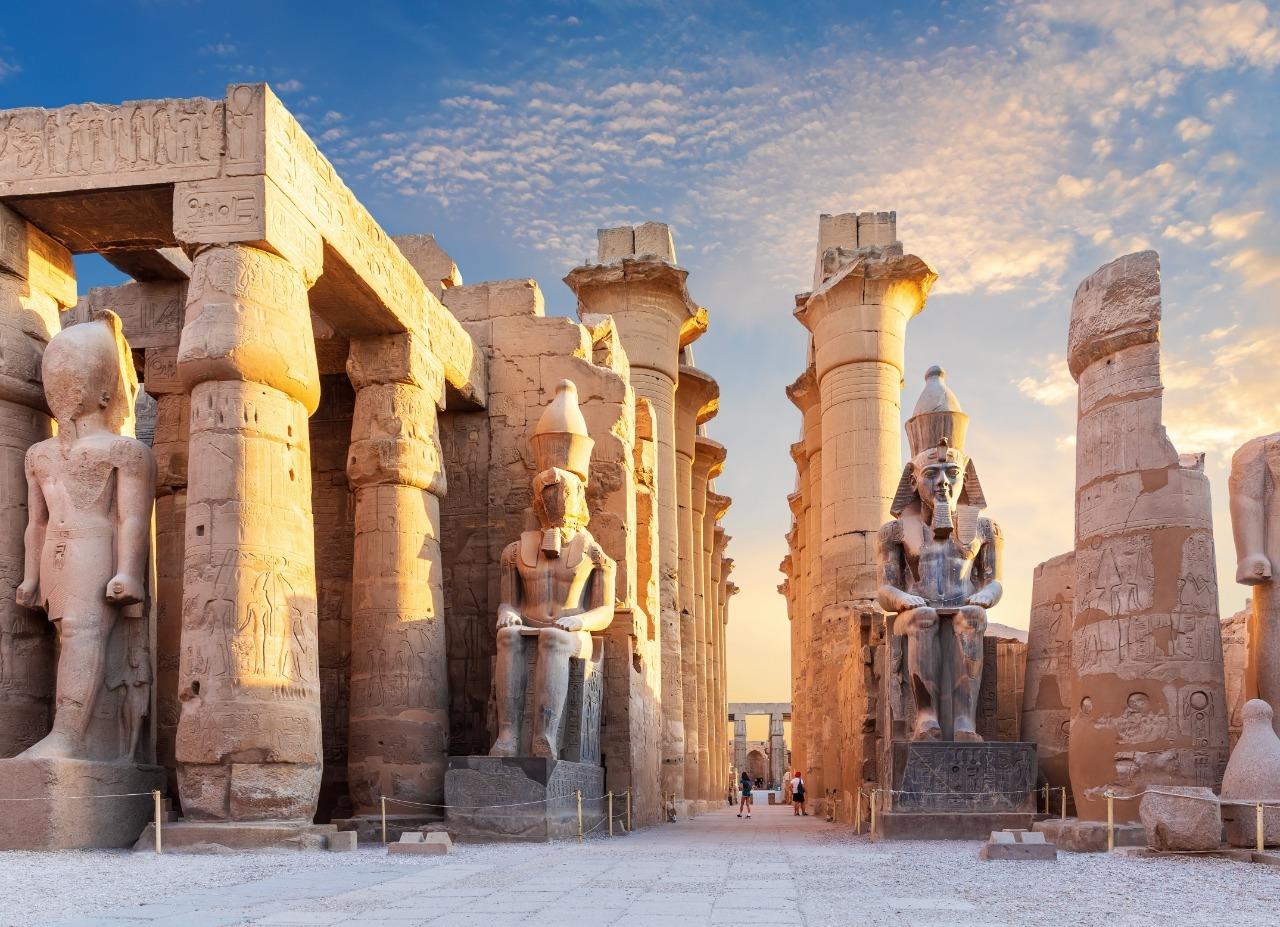 Templo da cidade de Luxor no Egito