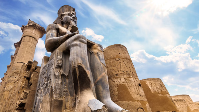 Ramsés II no Templo de Luxor