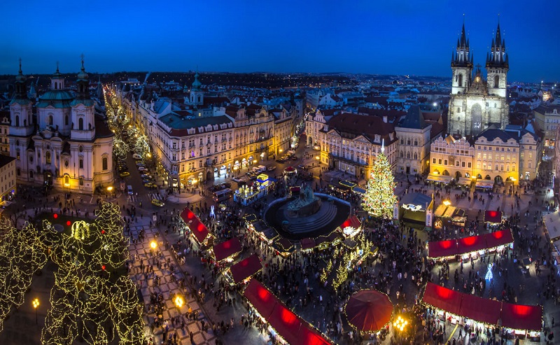 Mercado de Natal em Praga, República Tcheca