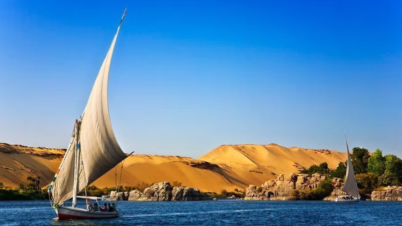 Rio Nilo no Egito