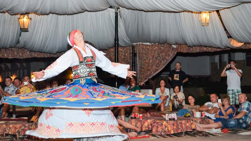 Espetáculo de dança beduína