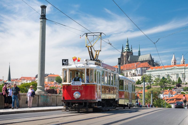 Tramjav em Praga