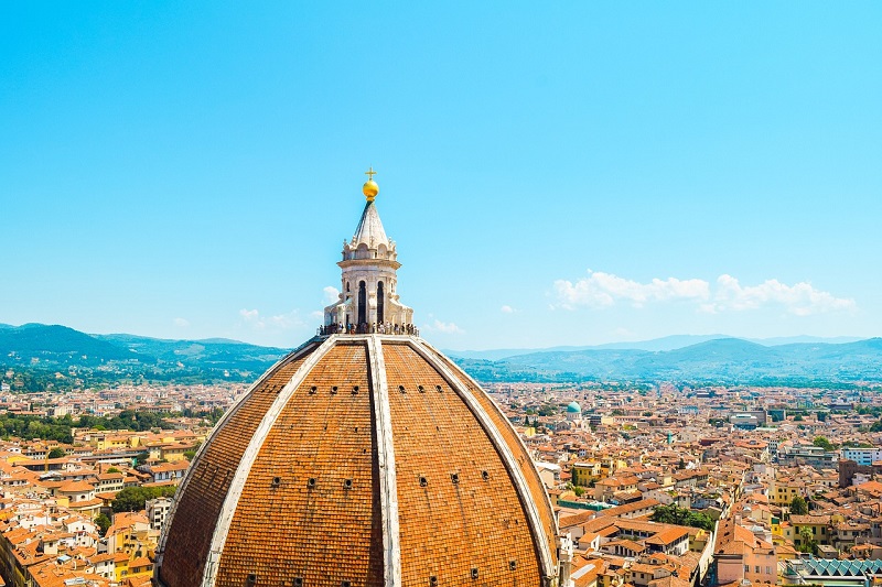 Vista da cidade de Florença no Verão.